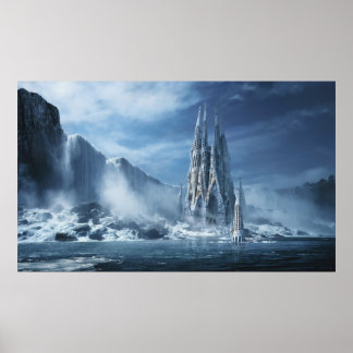 Gothic fantasy or Expiatory temple Poster