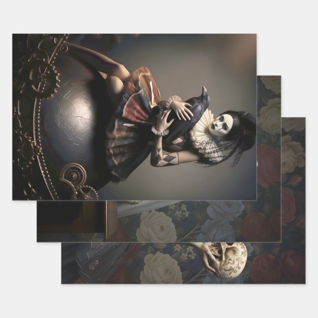 Gothic Fantasy  Wrapping Paper Sheets (Set)