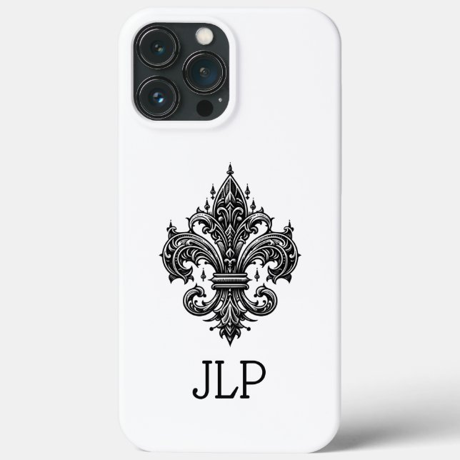 Gothic Fleur-de-lis iPhone Case (Back)