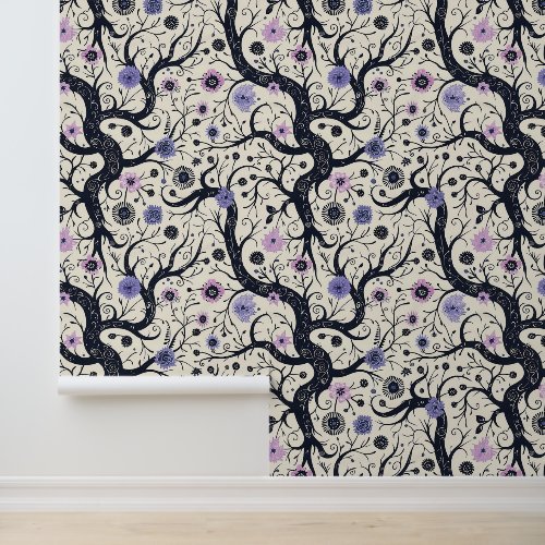 Gothic Floral Art Pattern  Wallpaper