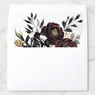 Gothic Floral  Envelope Liner