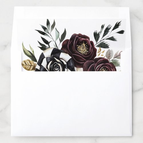 Gothic Floral  Envelope Liner