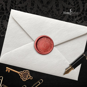 Gothic Floral Lace Monogram Wax Stamp Set