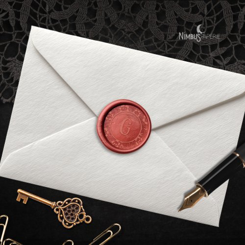 Gothic Floral Lace Monogram Wax Stamp Set