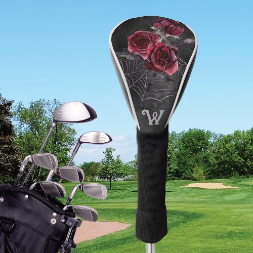 Gothic Floral Roses Golf Head Cover
