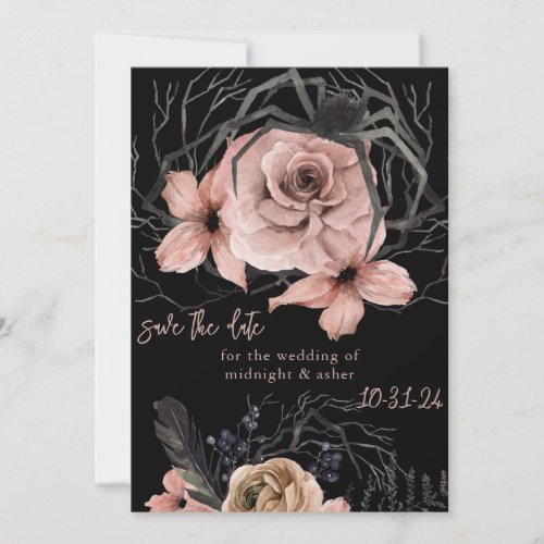 Gothic Floral Save the Date
