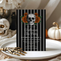 Gothic Floral Skull Adult Halloween Tea Party
