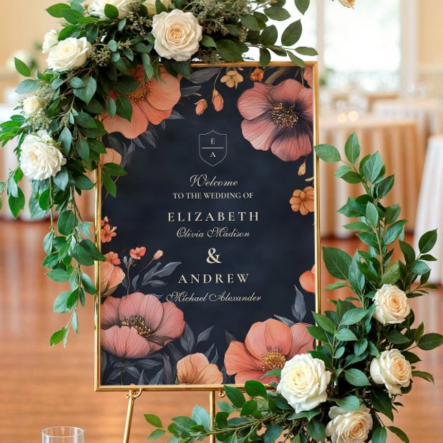 Gothic Floral Wedding Elegance Foam Board (Creator Uploaded)