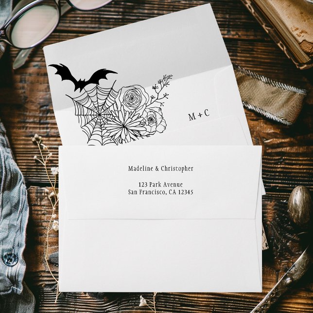 Gothic Floral Wedding Envelope (Creator Uploaded)