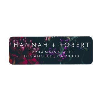 Gothic Floral Wedding Labels by HumbleandStone at Zazzle