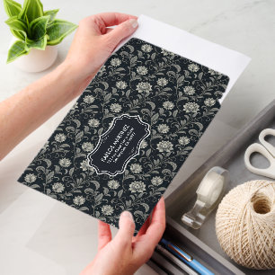Gothic Flowers Pattern Envelope Mailers