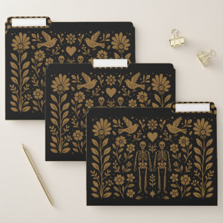 Gothic Folk Art File Folder Set