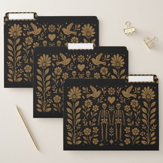 Gothic Folk Art File Folder Set (Set)