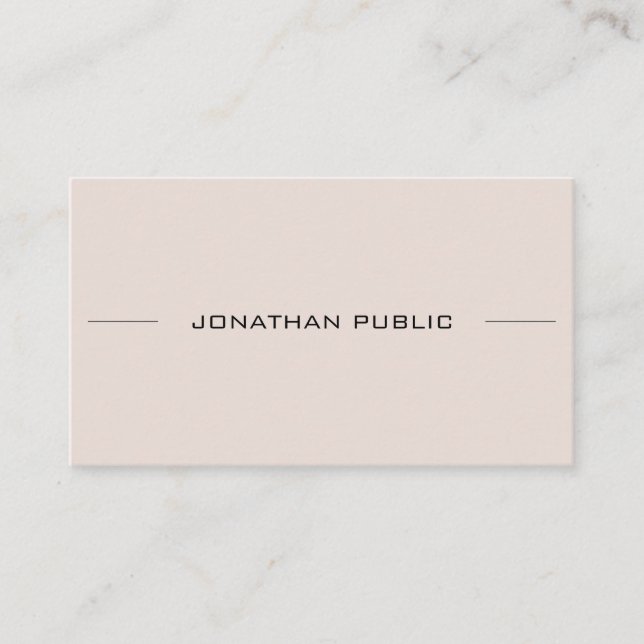 Gothic Font Professional Sophisticated Simple Business Card (Front)