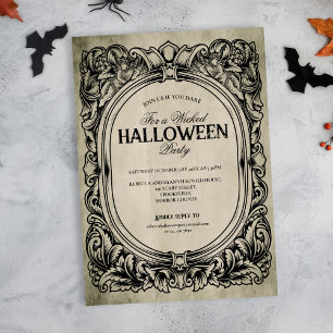 Gothic Frame Halloween Party Invitation