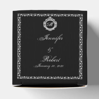 Gothic Frame Monogram Favor Box