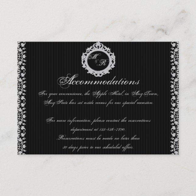 Gothic Frame Monogram Insert (Front)