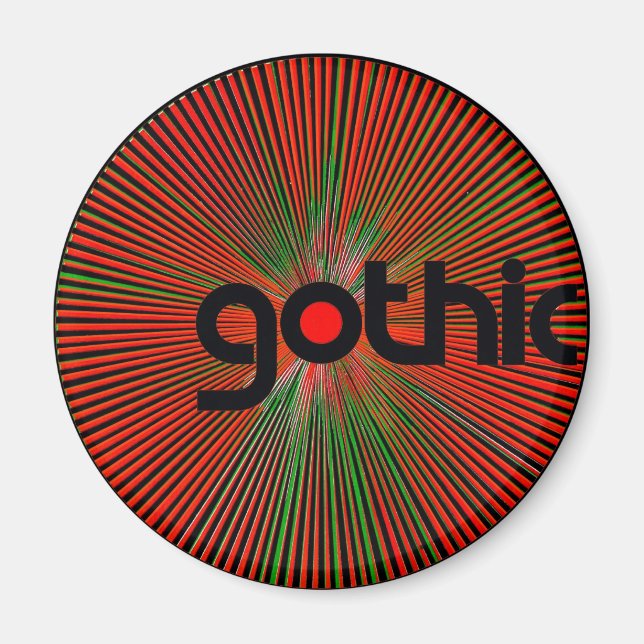"Gothic" fridge magnet (Front)