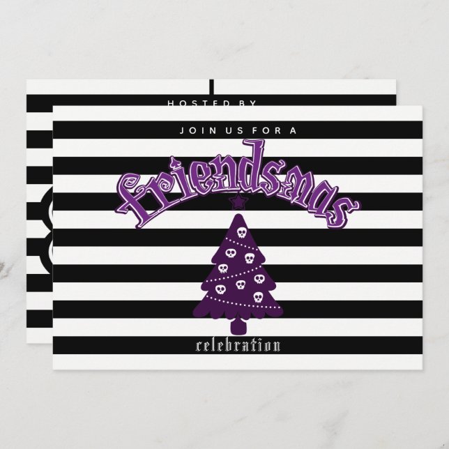 Gothic Friendsmas Invitation (Front/Back)