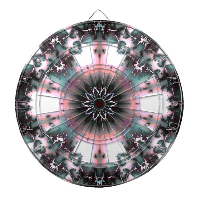 Gothic Frozen Winter Spider Web Dart Board (Front)