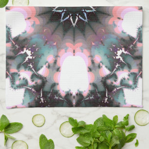 Gothic Frozen Winter Spider Web Kitchen Towel