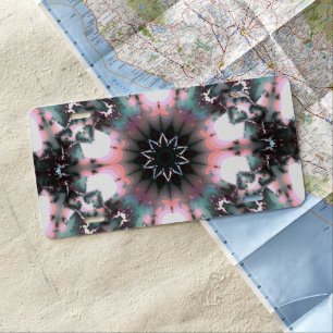 Gothic Frozen Winter Spider Web License Plate