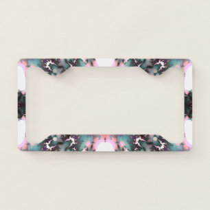 Gothic Frozen Winter Spider Web License Plate Frame