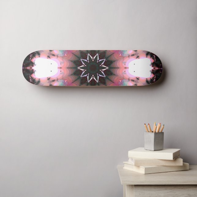 Gothic Frozen Winter Spider Web Skateboard (Wall Art (Horz))