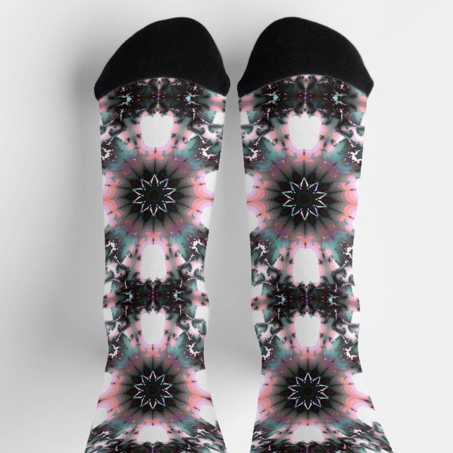 Gothic Frozen Winter Spider Web Socks (Top)