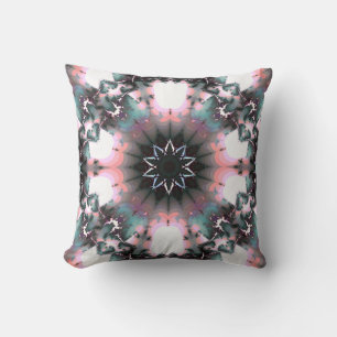 Gothic Frozen Winter Spider Web Throw Pillow