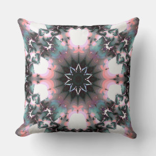 Gothic Frozen Winter Spider Web Throw Pillow