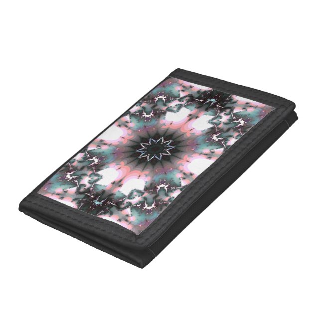Gothic Frozen Winter Spider Web Trifold Wallet (Bottom)