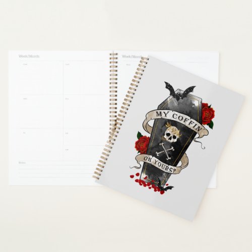 Gothic Funny Coffin Planner