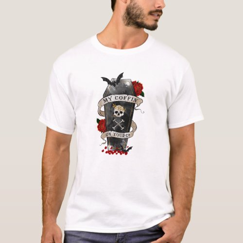 Gothic Funny Coffin T_Shirt