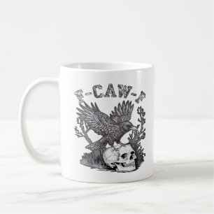 Gothic Funny F-Caw-F Humor Crow Essential Retro St Coffee Mug