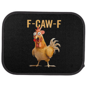 Gothic Funny Humor Crow F Caw F Style Car Floor Mat