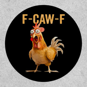 Gothic Funny Humor Crow F Caw F Style Patch