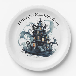 Gothic Gala: Haunted Mansion Bash Paper Plates