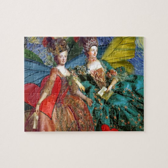 Gothic Gemini Whimsical Butterfly Women Jigsaw Puzzle