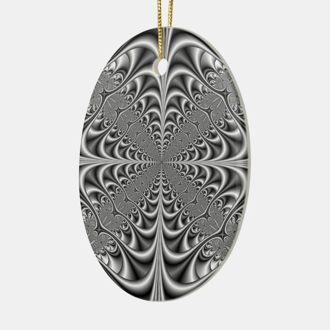 Gothic Geometry in Monochrome Ornament (Left)