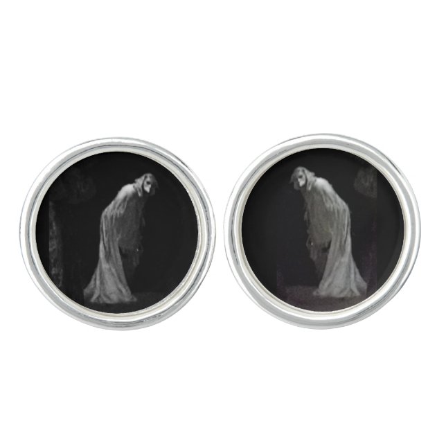 Gothic ghost cufflinks (Front)