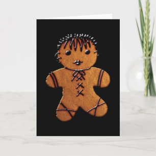 Gothic Gingerbread Cookie Holiday Card