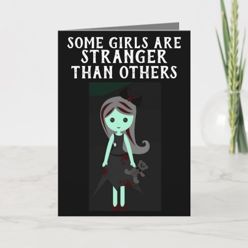 GOTHIC GIRL BIRTHDAY CARDS