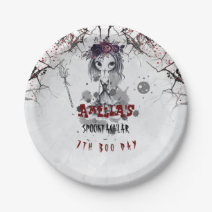 Gothic Girl Birthday Party Paper Plates