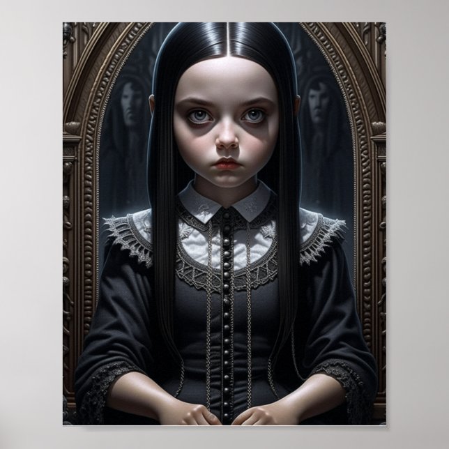 Gothic Girl Haunted Halloween  Poster (Front)