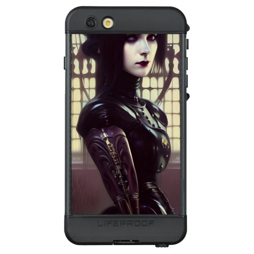 Gothic Girl Leather and Steampunk Hat LifeProof NÜÜD iPhone 6s Plus Case