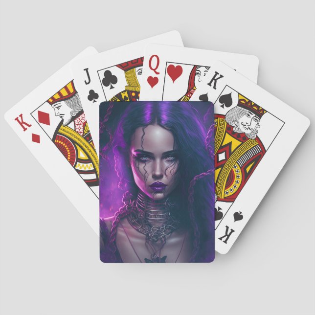 Gothic Girl  Poker Cards (Back)
