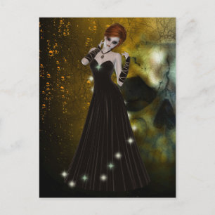 Gothic girl postcard