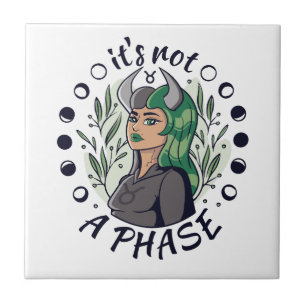 Gothic Girl Quote Art Ceramic Tile