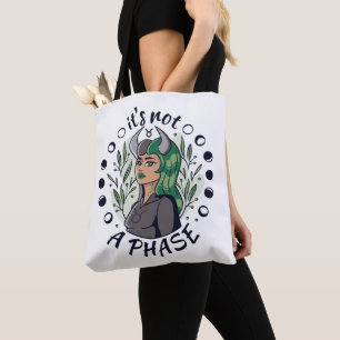 Gothic Girl Quote Art Tote Bag